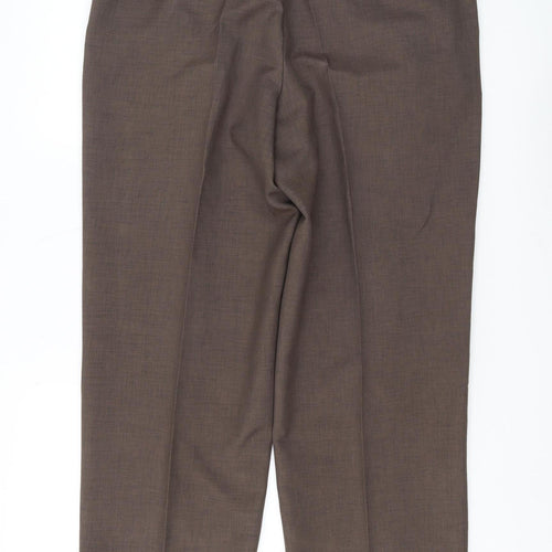Farah Men's Brown Trousers, Size 36, Elegant Style