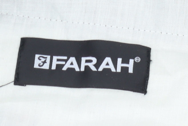Farah Men's Brown Trousers, Size 36, Elegant Style