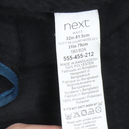 Next Men's Grey Regular Fit Trousers 32