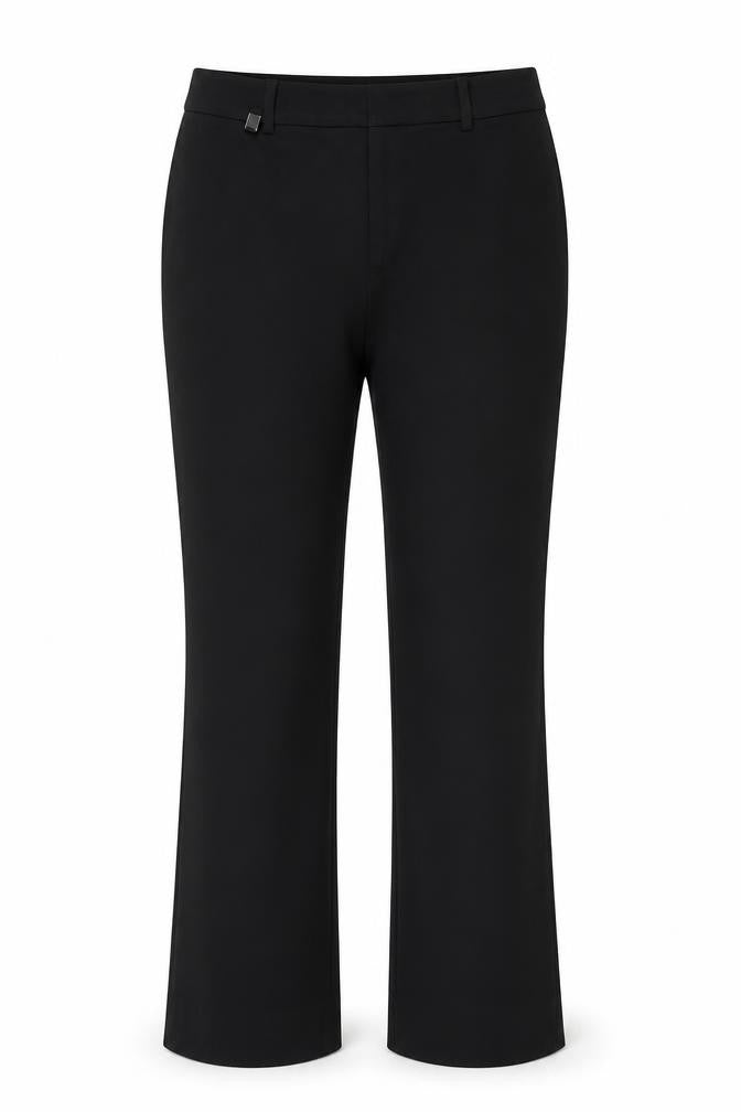 Front view of Lauren Ralph Lauren Women's Black Bootcut Trousers