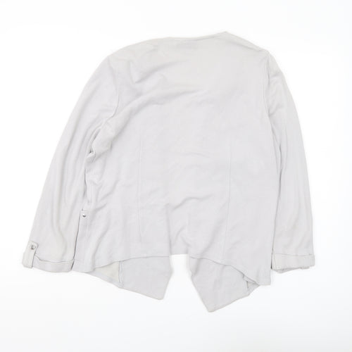 Wallis Women's Grey Knit Jacket Medium