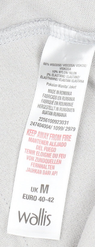 Wallis Women's Grey Knit Jacket Medium