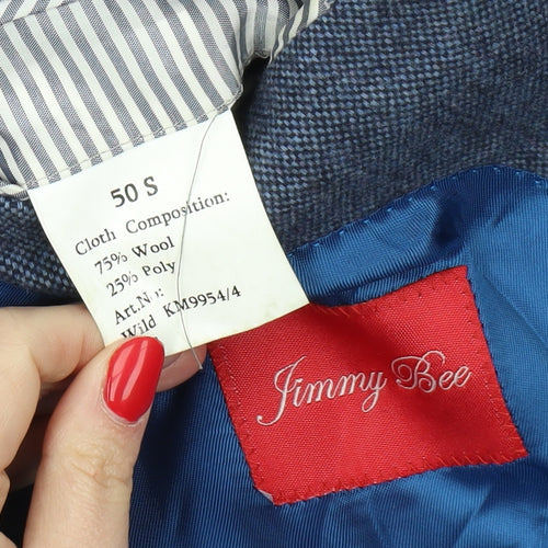 Jimmy Bee Men's Blue Blazer, Size 50S, Classic Jacket