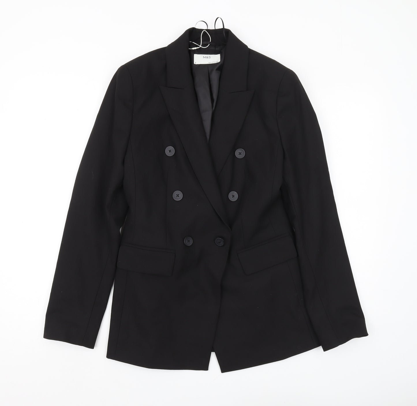 Marks and Spencer Women's Black Suit Jacket Size 8