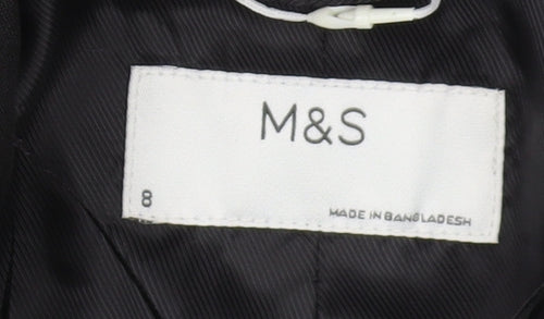 Marks and Spencer Women's Black Suit Jacket Size 8