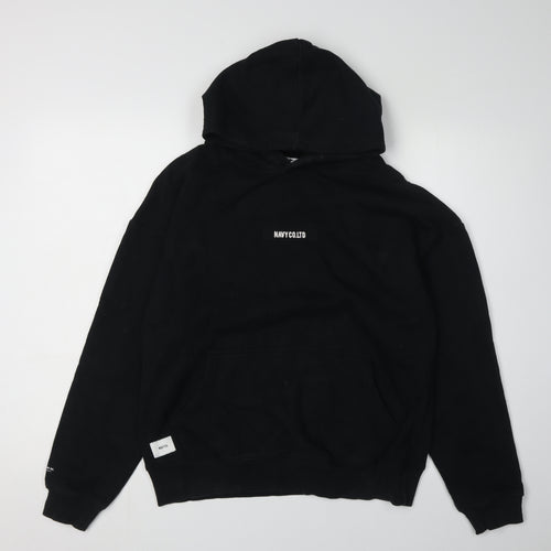 NAVY CO LTD Black Unisex Pullover Hoodie S