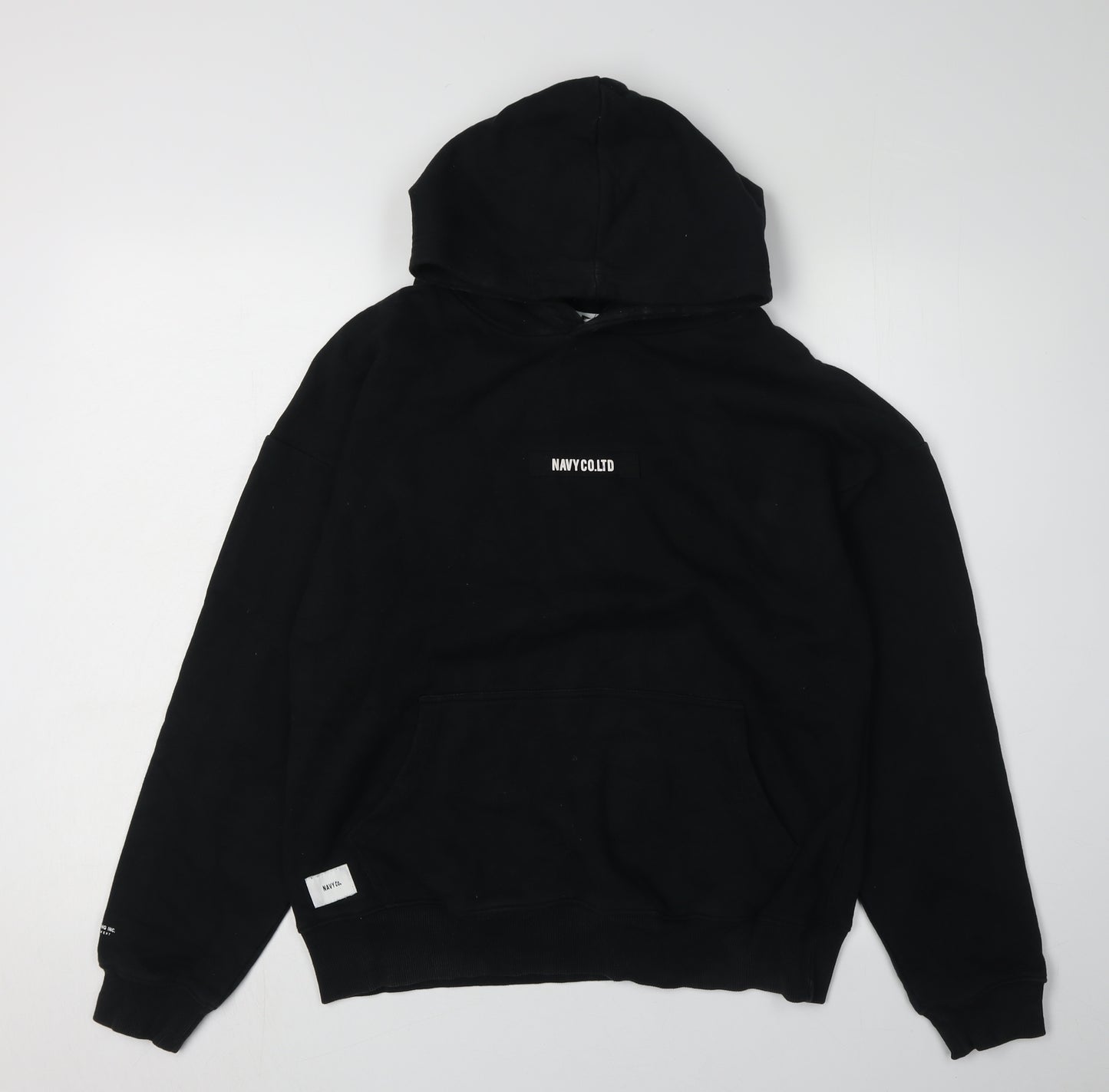 NAVY CO LTD Black Unisex Pullover Hoodie S