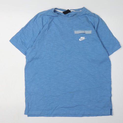 Nike Men's Blue Crew Neck T-Shirt L