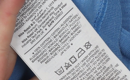 Nike Men's Blue Crew Neck T-Shirt L