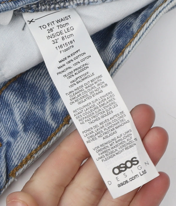 ASOS Design Women's Blue Mom Jeans, Size 10, High Rise