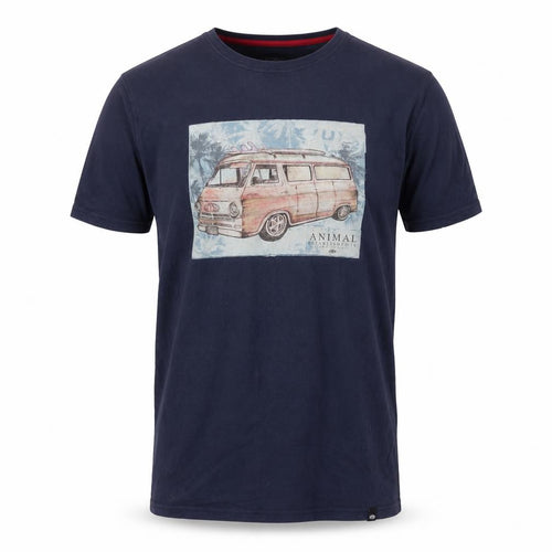 Animal Men's Blue Graphic Print T-Shirt, M