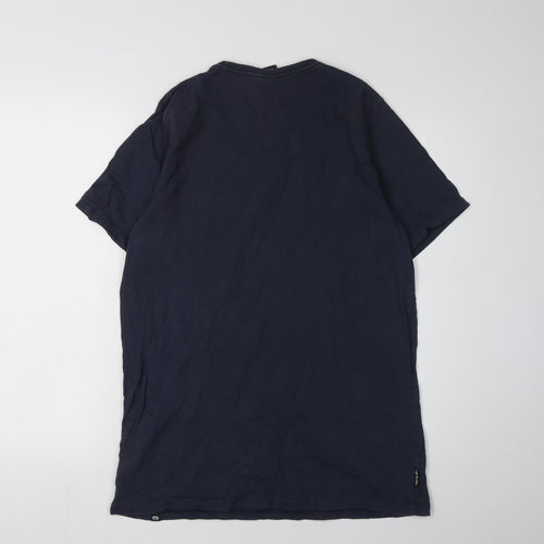 Animal Men's Blue Graphic Print T-Shirt, M