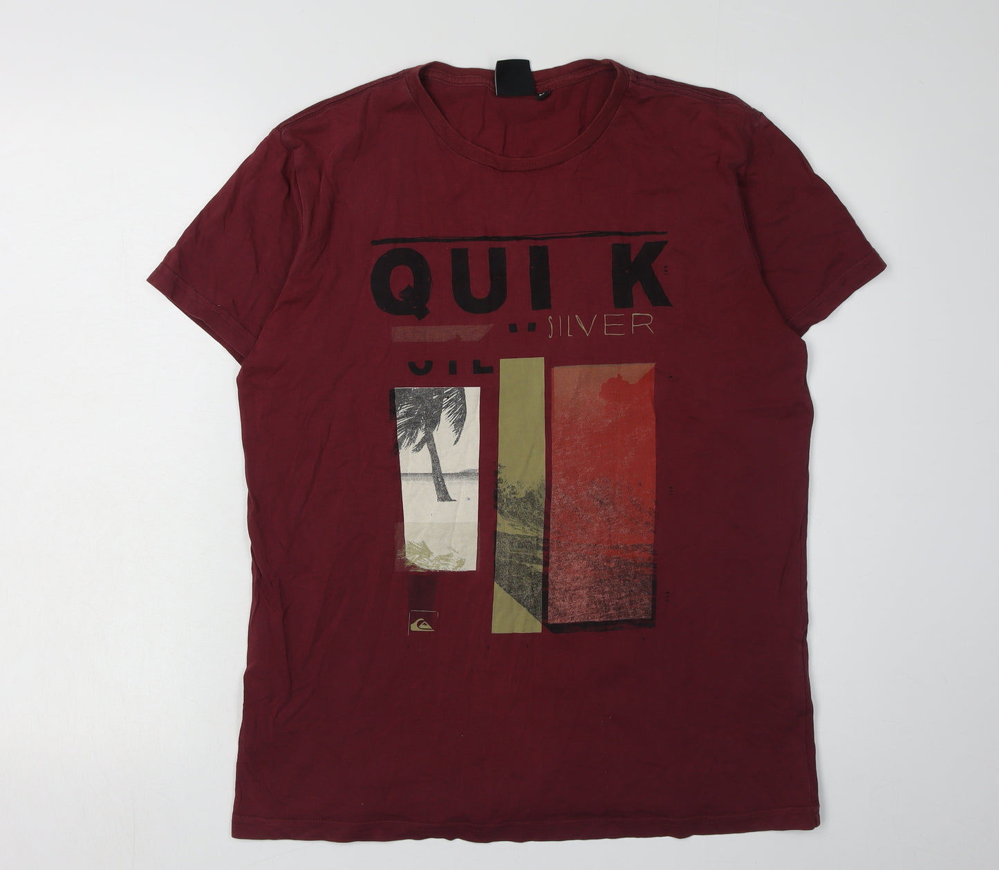 Quiksilver Men's Red Medium Graphic T-Shirt