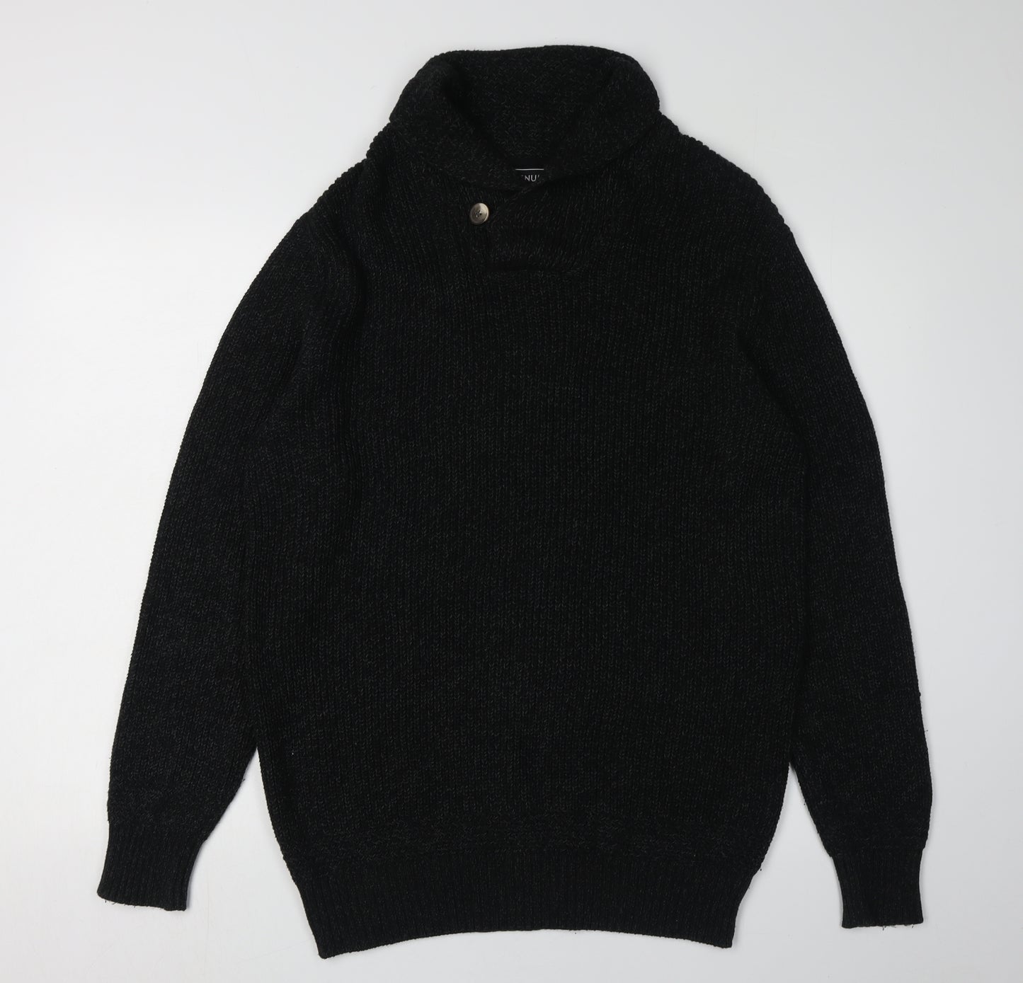 Avenue Men's Black Medium Pullover Jumper