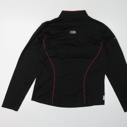 Decathlon Black Unisex Sweatshirt, Size 16, Active Henley