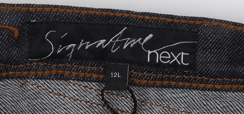 Next Women's Dark Blue Straight Jeans Size 12L