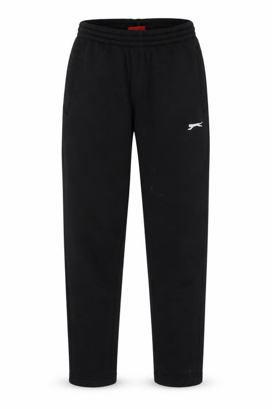 Front view of Slazenger boys’ black jogger trousers xs