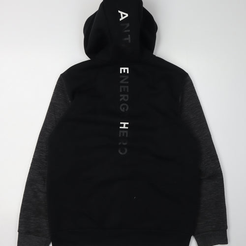 ANTA Men's Black Full Zip Hoodie L