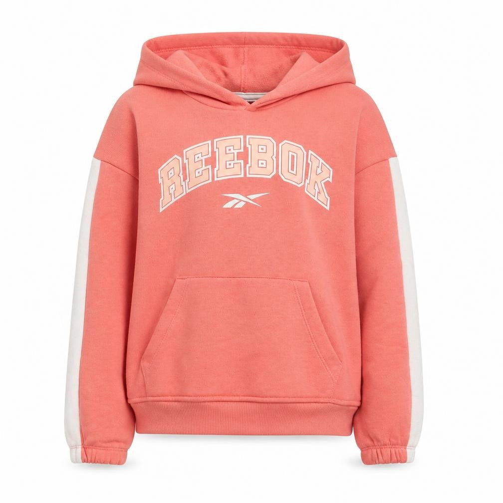Reebok Girls Pink Hoodie, Size 11-12 Years, Pullover Style