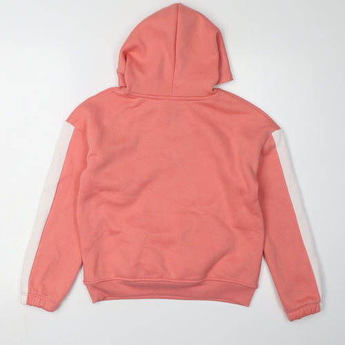 Reebok Girls Pink Hoodie, Size 11-12 Years, Pullover Style