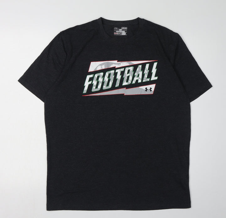 Under Armour Men's Black Sports T-Shirt, Size M
