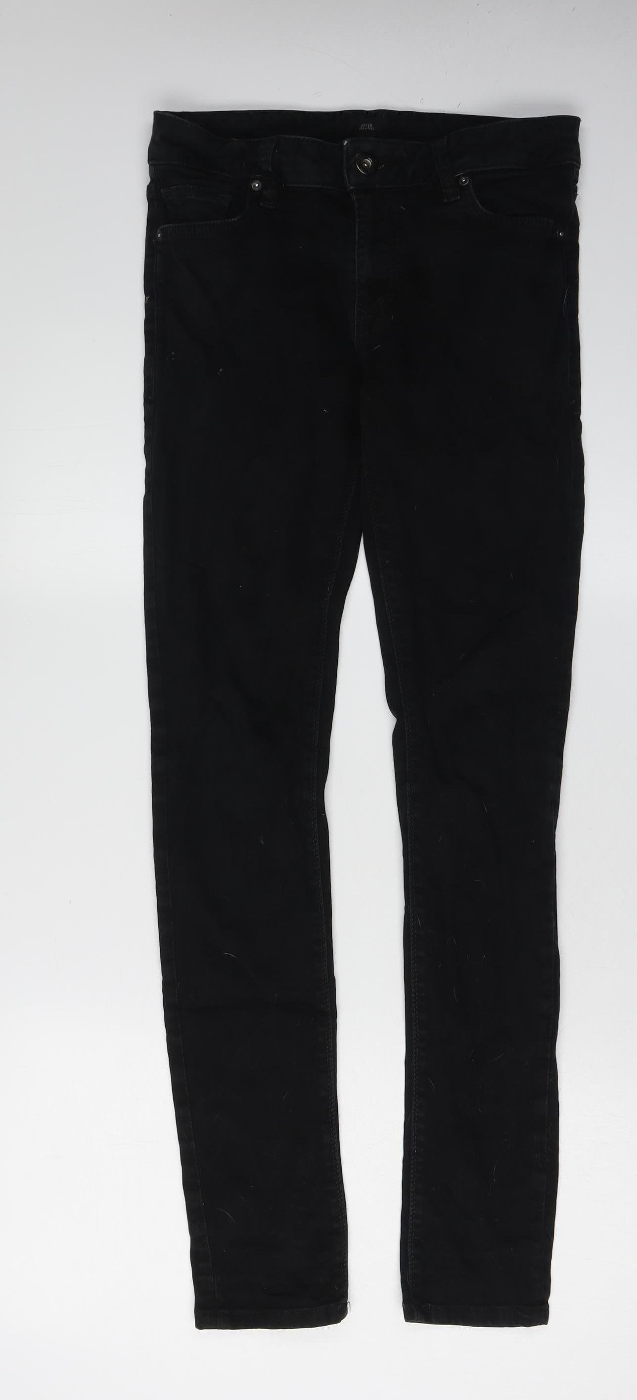 River Island Men's Black Skinny Jeans Size 30