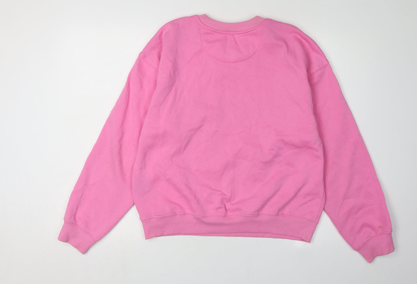 H&M Women's Pink Def Leppard Sweatshirt Size 12