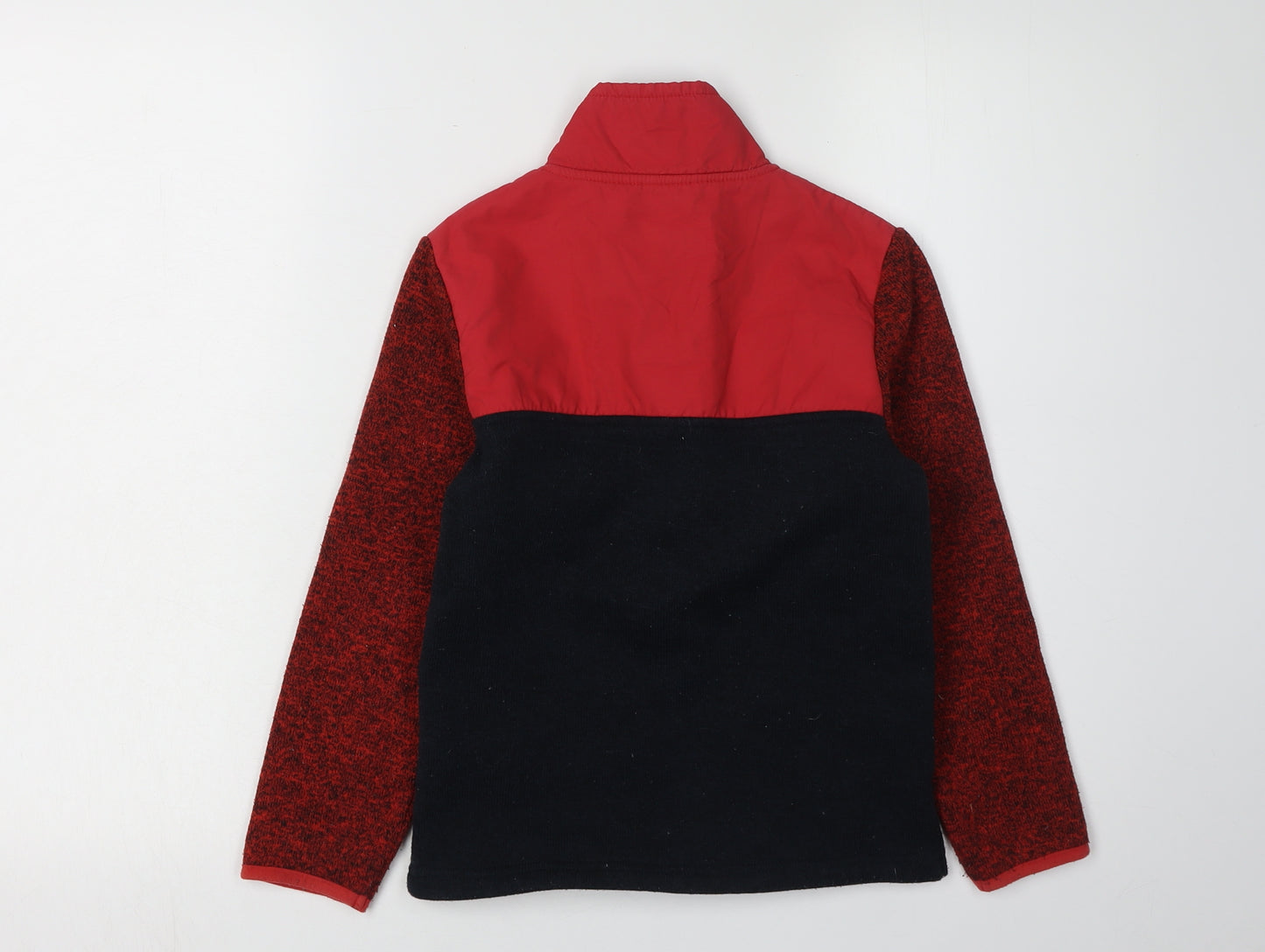 Boden Boys Red Black Colourblock Jacket 6-7 Years