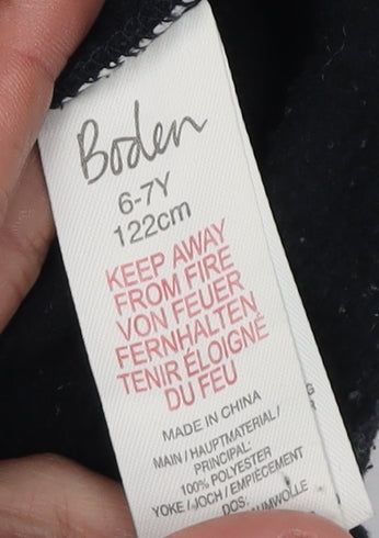 Boden Boys Red Black Colourblock Jacket 6-7 Years