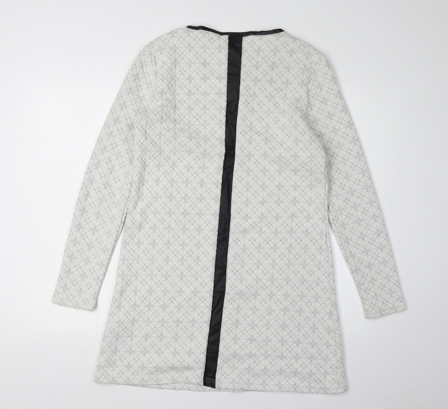 Vero Moda Women's Grey Geometric Shift Dress - Size 6