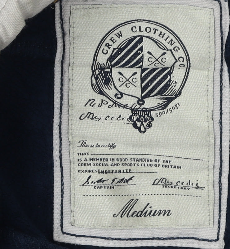 Crew Clothing Co Men's Blue Medium Pullover Sweatshirt