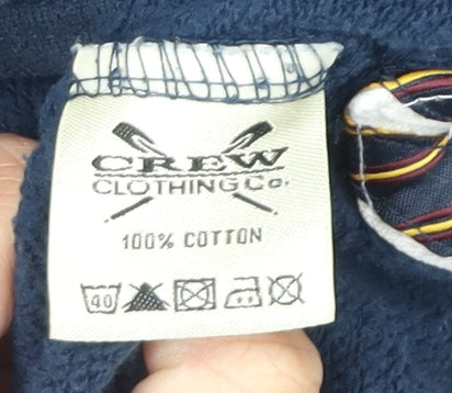 Crew Clothing Co Men's Blue Medium Pullover Sweatshirt