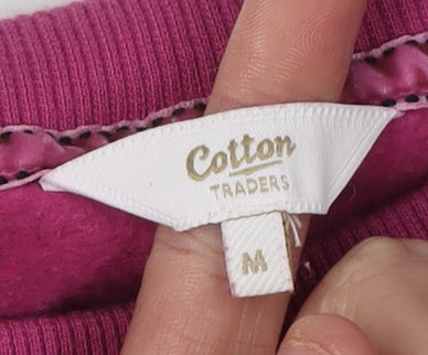 Cotton Traders Unisex Pink Pullover Sweatshirt M