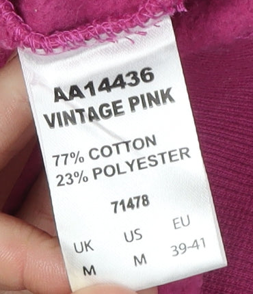 Cotton Traders Unisex Pink Pullover Sweatshirt M