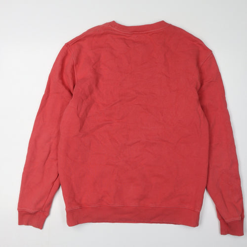 Jack Wills Men's Red Logo Sweatshirt, Size S