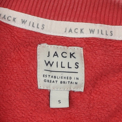 Jack Wills Men's Red Logo Sweatshirt, Size S