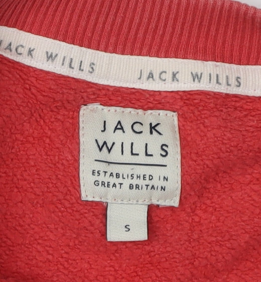 Jack Wills Men's Red Logo Sweatshirt, Size S