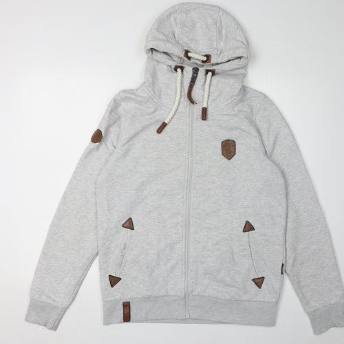 Naketano Men's Grey Full Zip Hoodie M