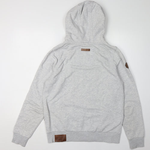 Naketano Men's Grey Full Zip Hoodie M