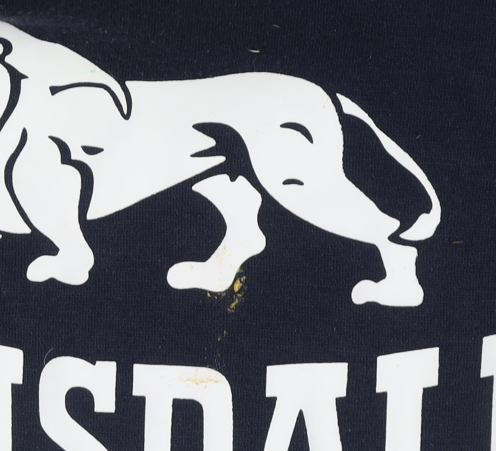 Lonsdale Men's Black XL Pullover Hoodie with Logo