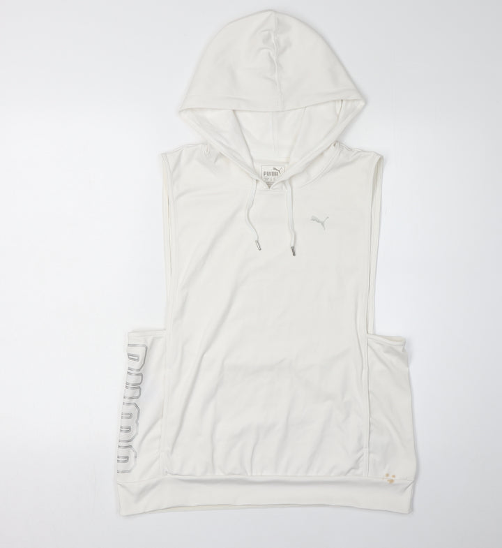 Puma Women's White Hooded Vest Size 12
