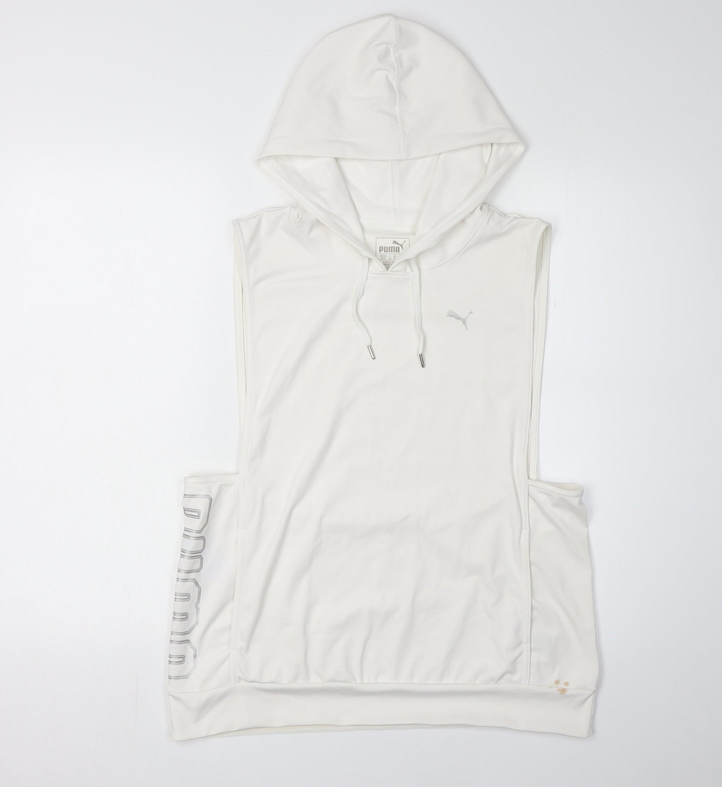 Puma Women's White Hooded Vest Size 12