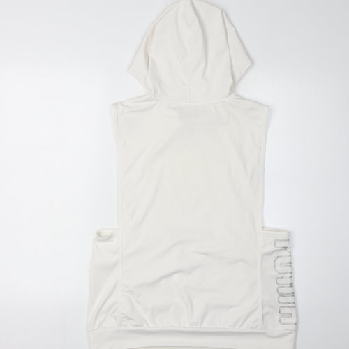 Puma Women's White Hooded Vest Size 12