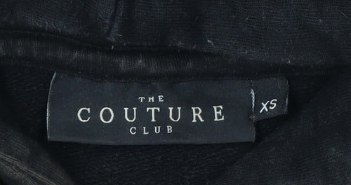 The Couture Club Unisex Black XS Pullover Hoodie