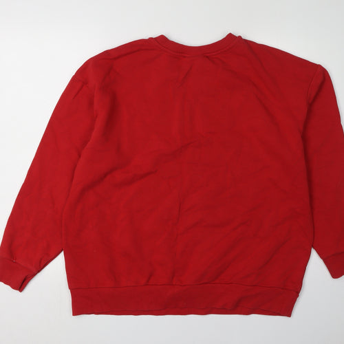 Coca-Cola Women Red L Pullover Sweatshirt