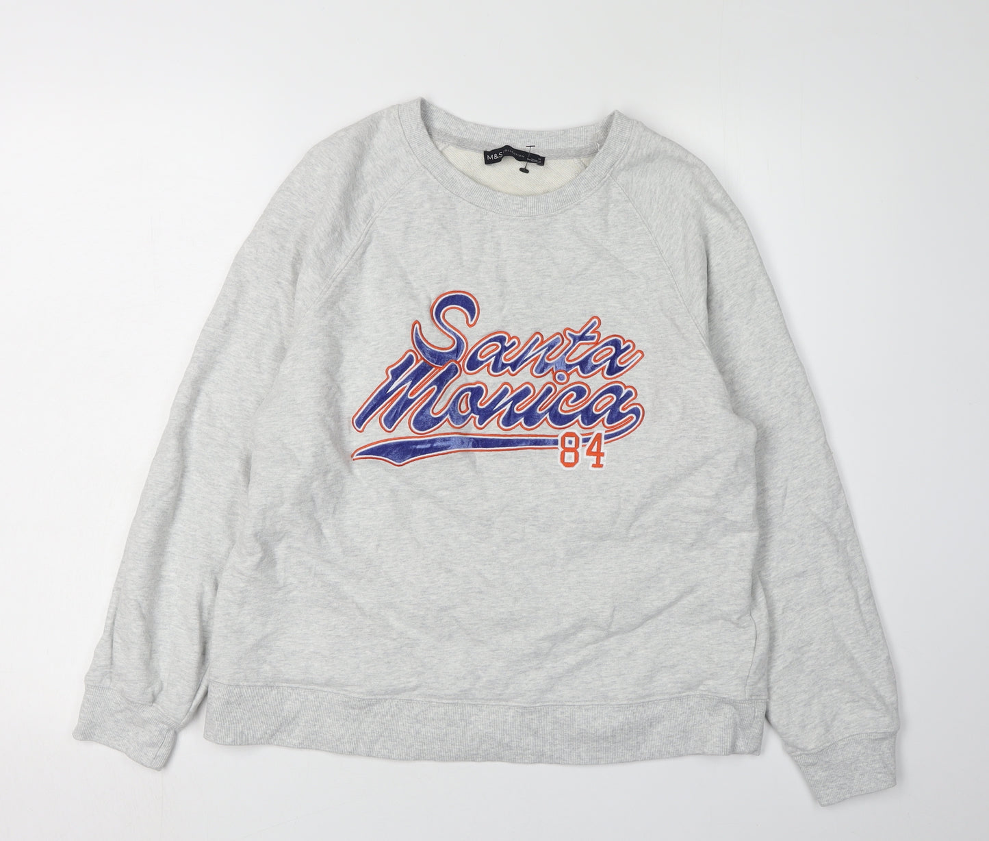 Marks and Spencer Women's Grey Pullover Sweatshirt M