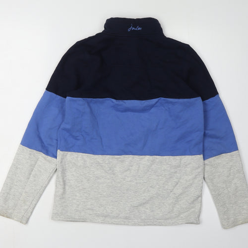 Joules Boys Blue & Grey 1/4 Zip Sweatshirt, Size 11-12 Years