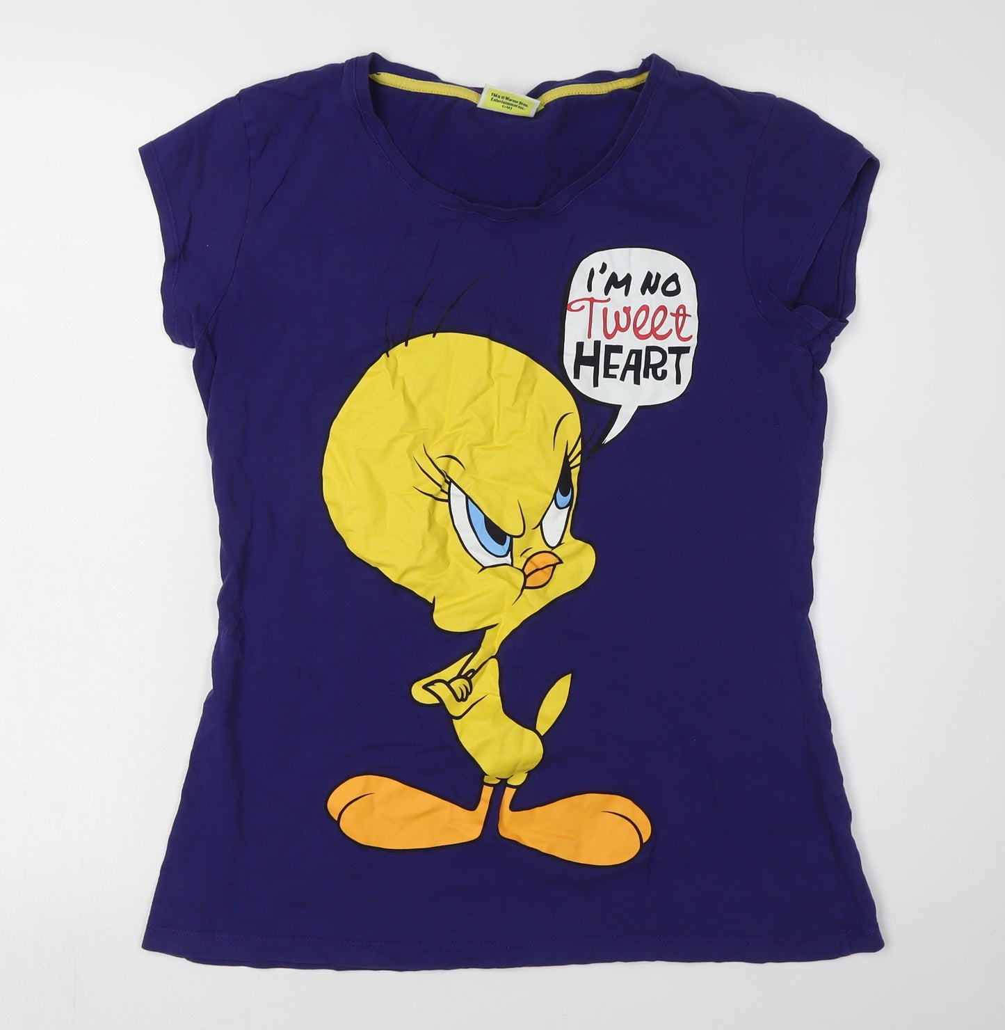 Tweety Women's Purple Graphic T-Shirt Size 18