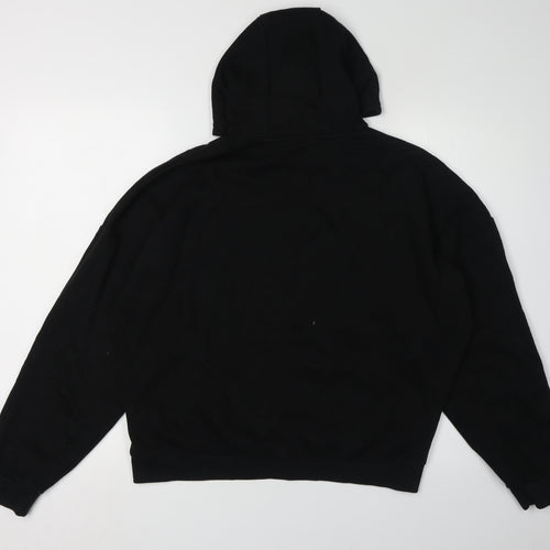 Elle Girls Black Pullover Hoodie Size 16 Graphic Logo