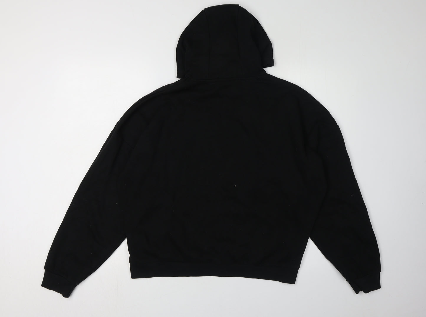 Elle Girls Black Pullover Hoodie Size 16 Graphic Logo
